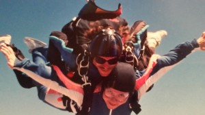 Yes, that’s me skydiving above Southern California. That’s when I realized that the sky truly is a very big place!