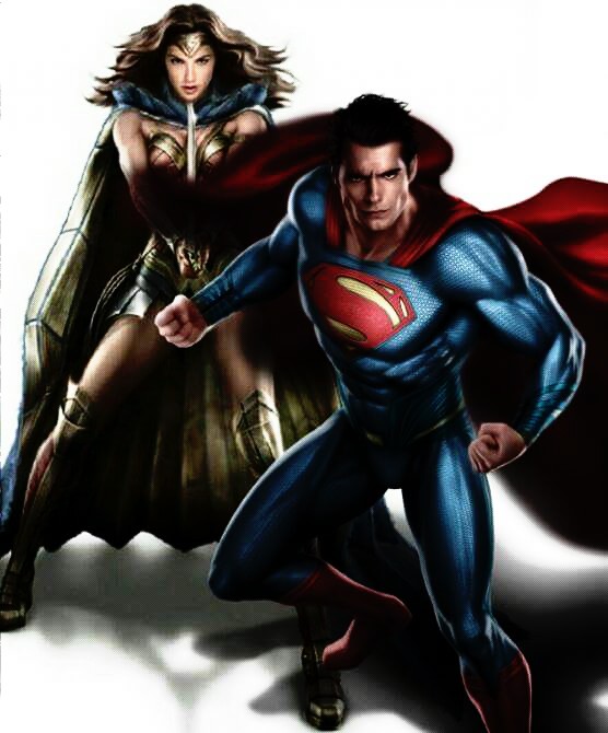 Superman and wonderwoman
